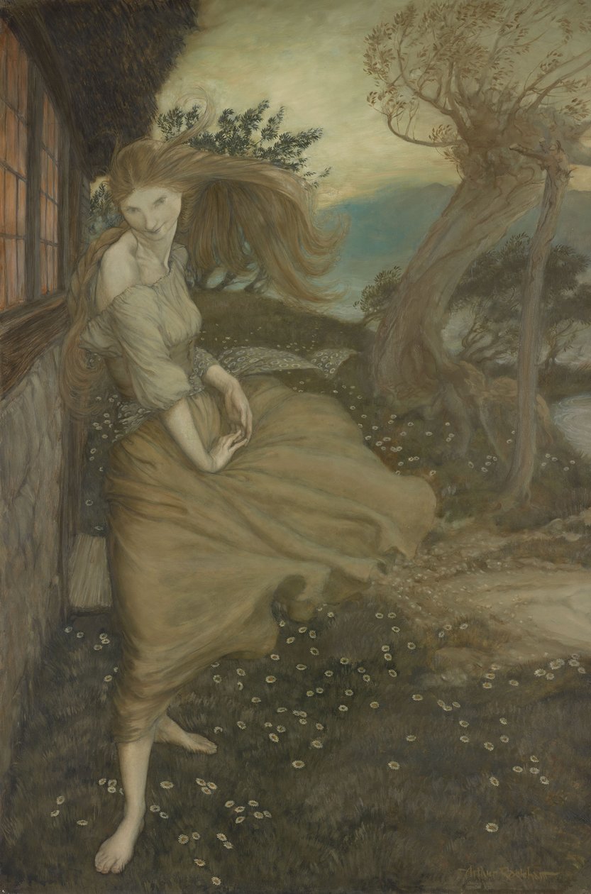 Undine am Fenster von Arthur Rackham