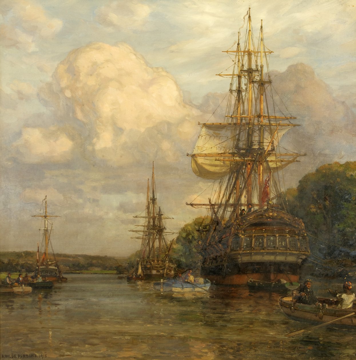 Freibeuter am Hungroad im frühen 19. Jahrhundert von Arthur Wilde Parsons