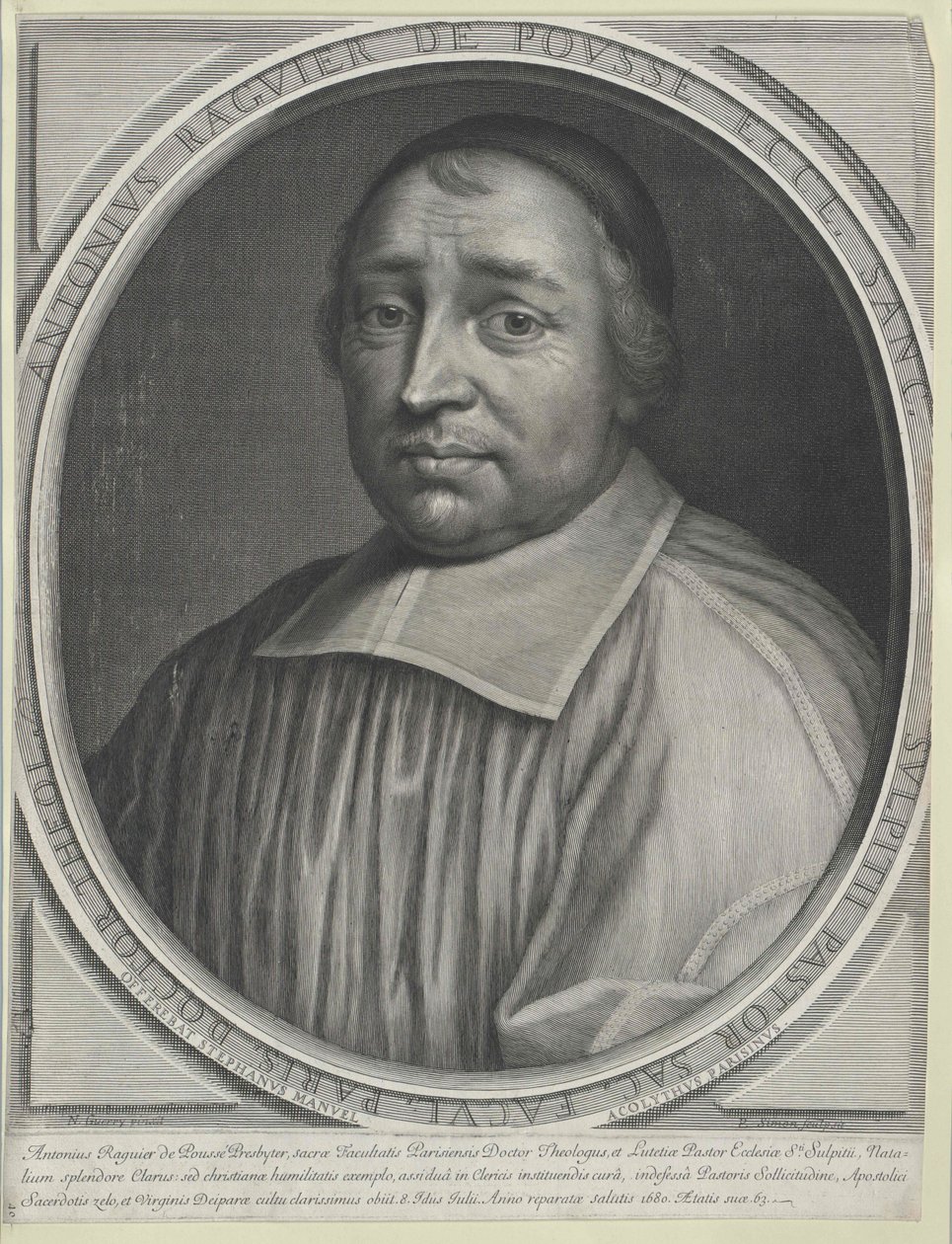 Antoine Raguier de Pouss?00000000 (Druck) von Artist Unknown