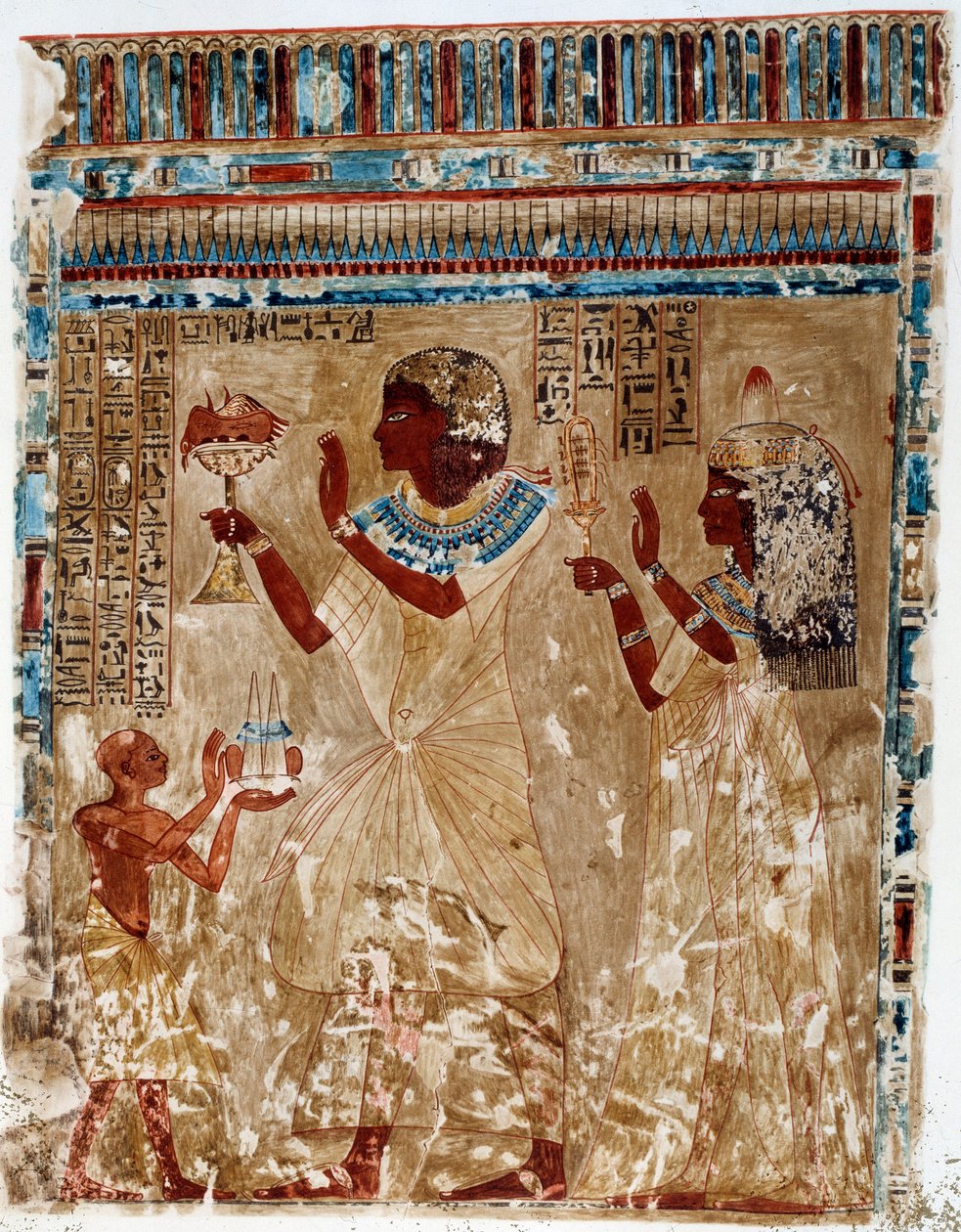 Kunst Ägypten: Festtagskostüme. College ähnlich aus dem Grab von Nefer-Hotep in Theben von Artist Unknown