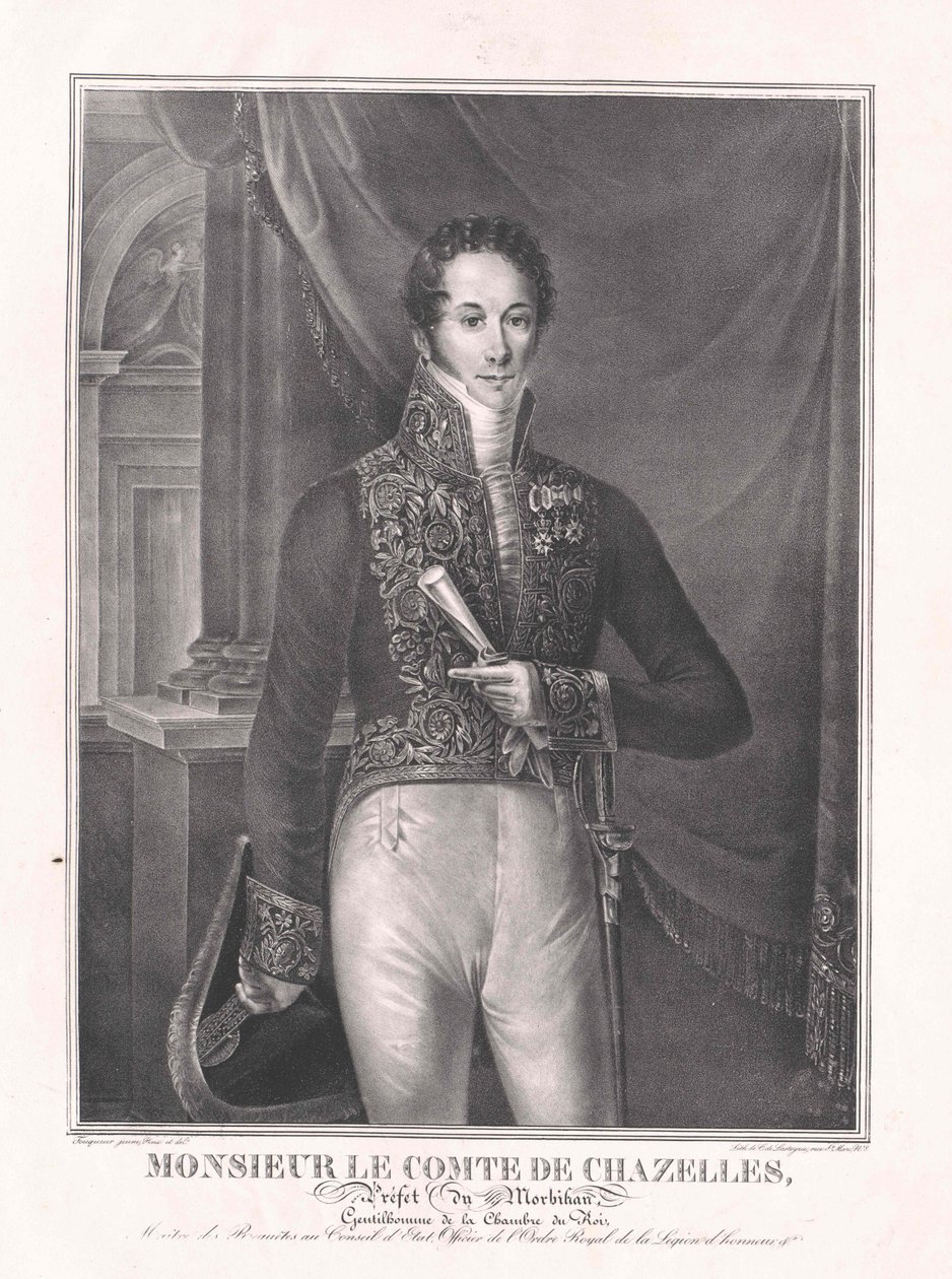 Augustin-Jean-Baptiste-Louis-Marie Comte Chazelles von Artist Unknown