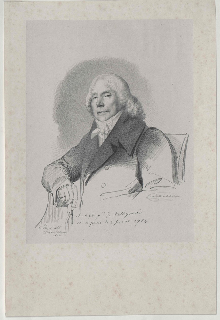 Charles Maurice Herzog Talleyrand-Périgord von Artist Unknown
