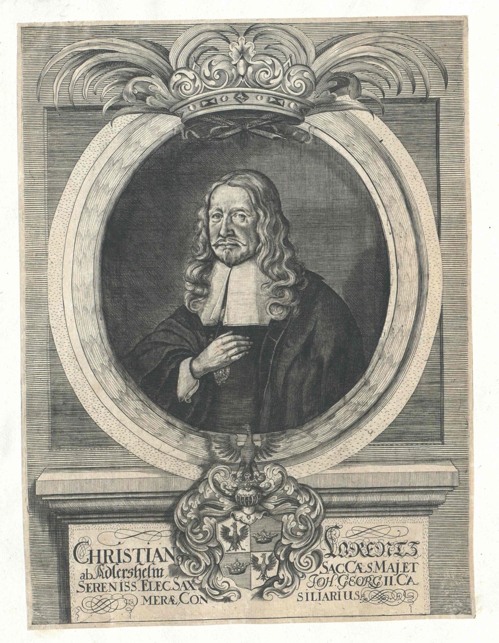 Christian Lorenz Adlershelm (Druck) von Artist Unknown