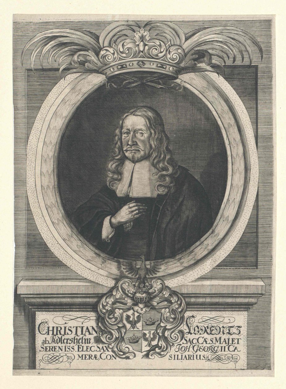Christian Lorenz Adlershelm (Druck) von Artist Unknown