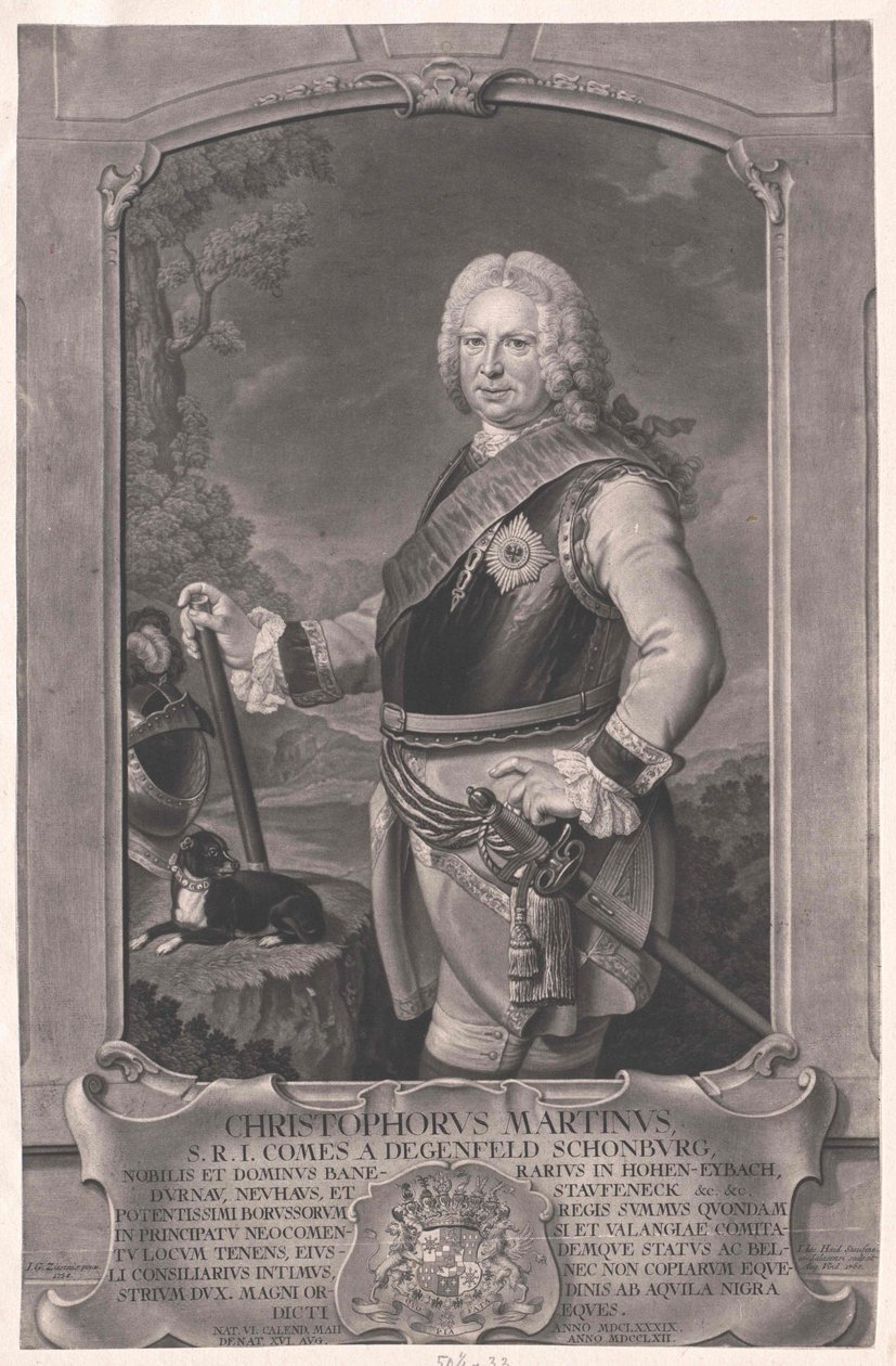 Christoph Martin Graf von Degenfeld-Schonburg von Artist Unknown