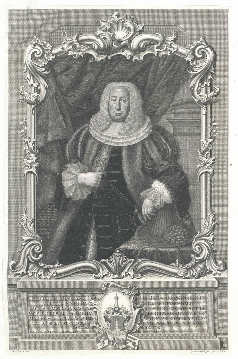 Christoph Wilibald Harsdörfer von Enderndorf von Artist Unknown