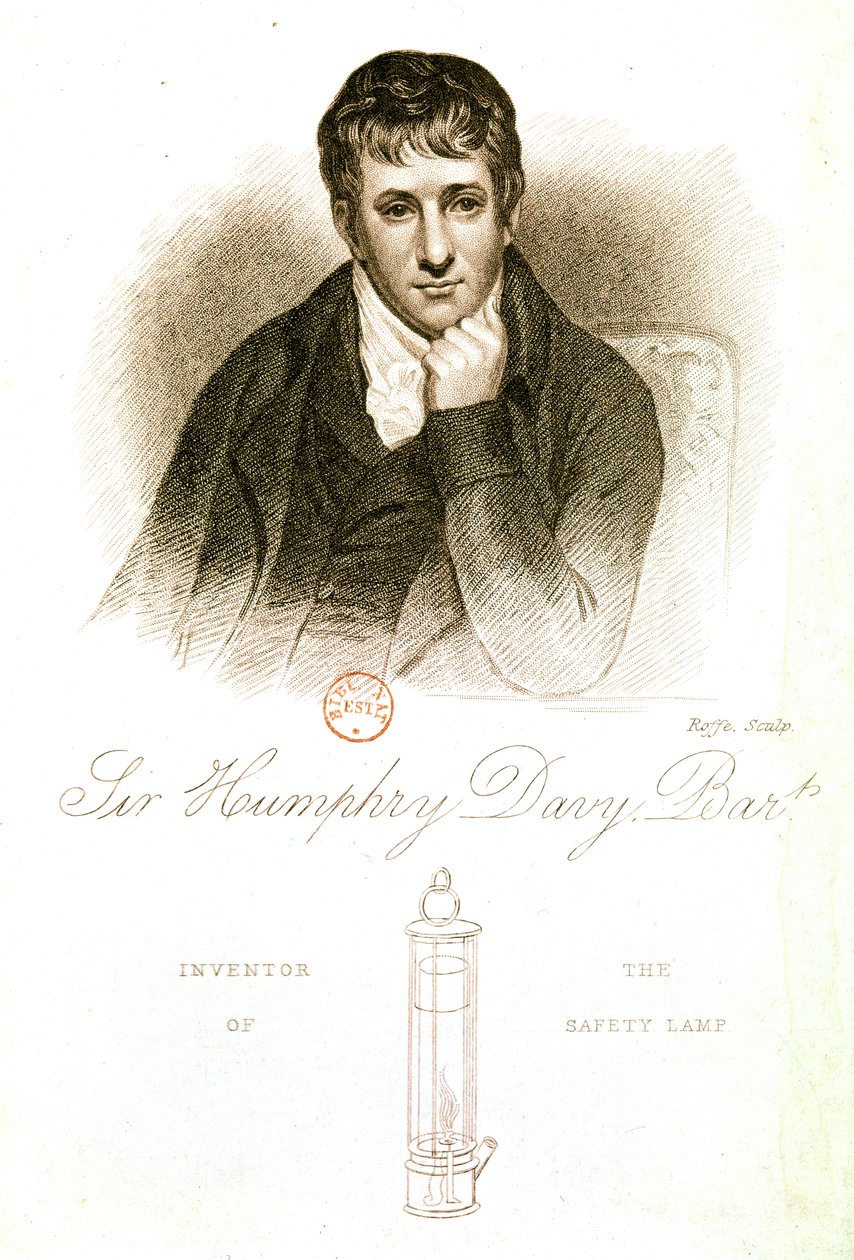 DAVY Sir Humphry: Porträt von Artist Unknown