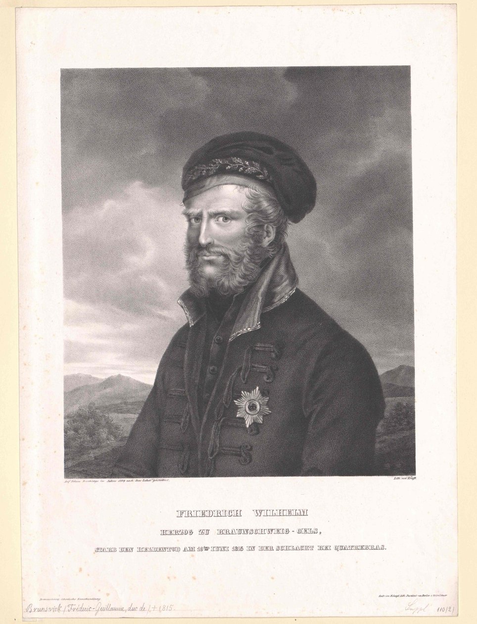 Herzog von Braunschweig-Oels Friedrich Wilhelm von Artist Unknown