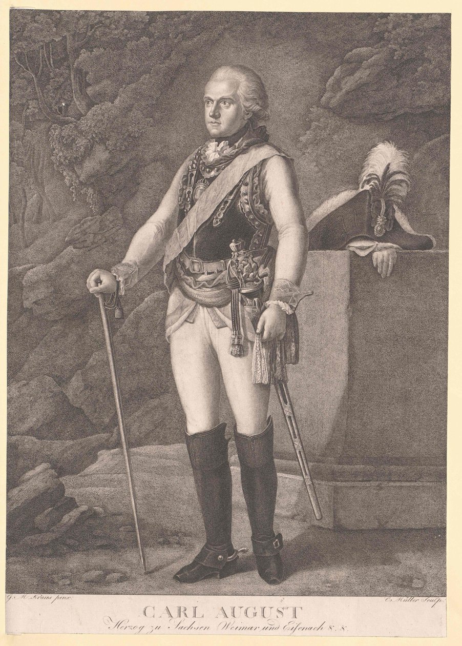 Herzog von Sachsen-Weimar Eisenach Karl August von Artist Unknown