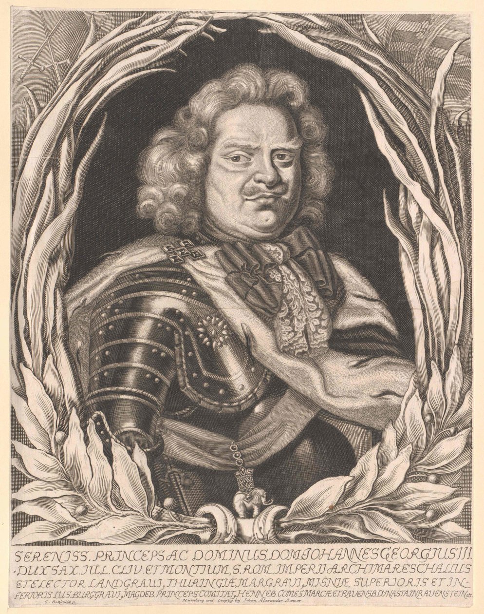Kurfürst von Sachsen Johann Georg III von Artist Unknown