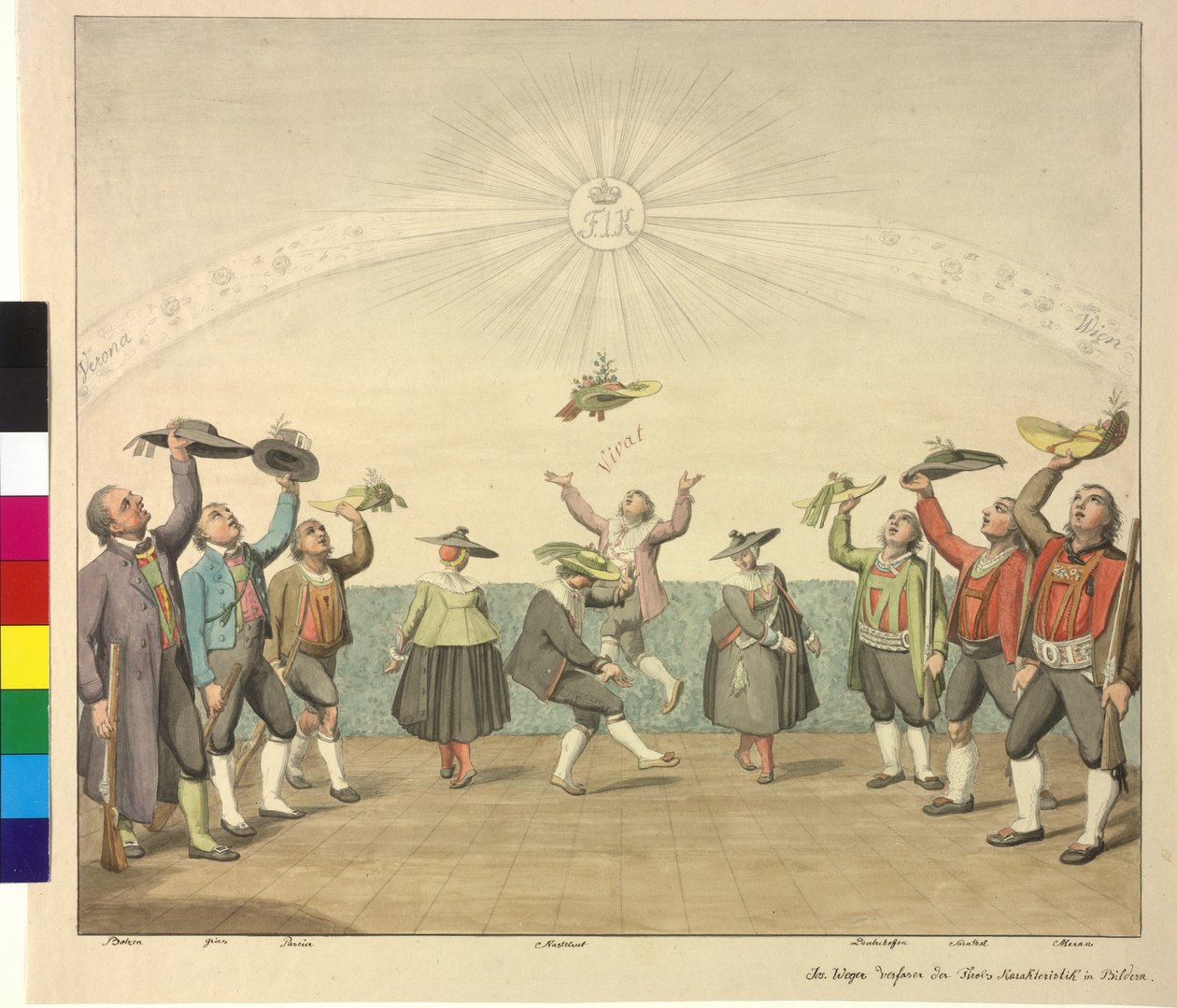 Huldigung an Kaiser Franz I durch die Tiroler von Artist Unknown