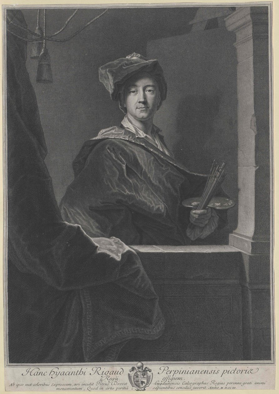 Hyacinthe Rigaud von Artist Unknown: hochwertiger Kunstdruck