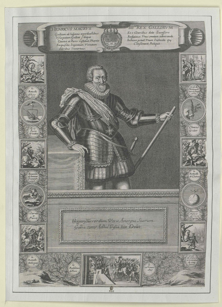 König von Frankreich Heinrich IV von Artist Unknown