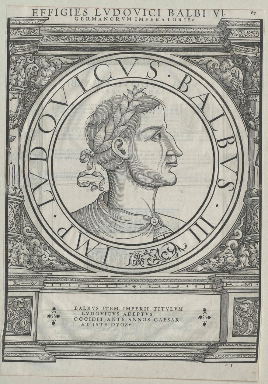 König von Frankreich Ludwig II. der Stammler von Artist Unknown