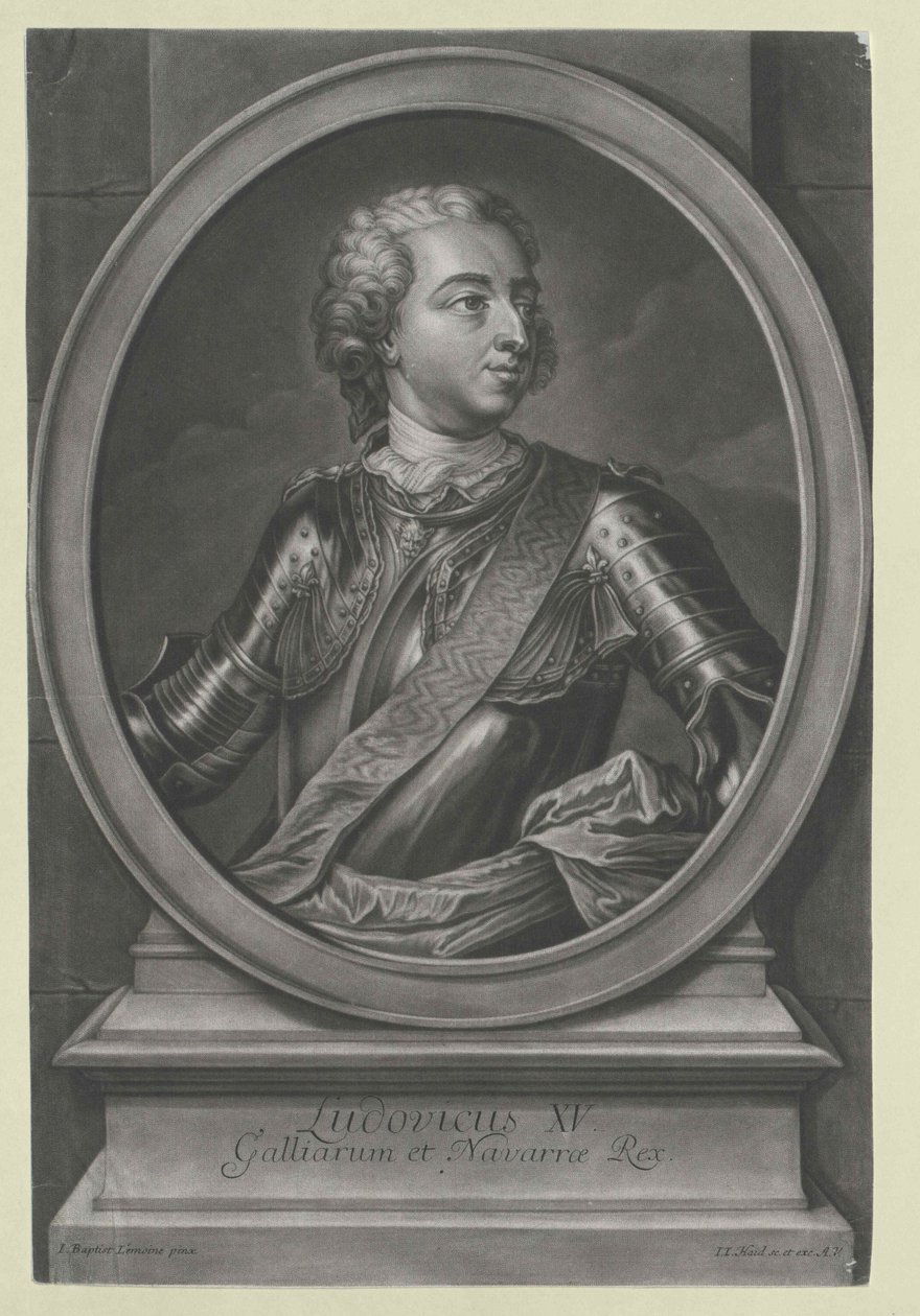 König von Frankreich Ludwig XV von Artist Unknown