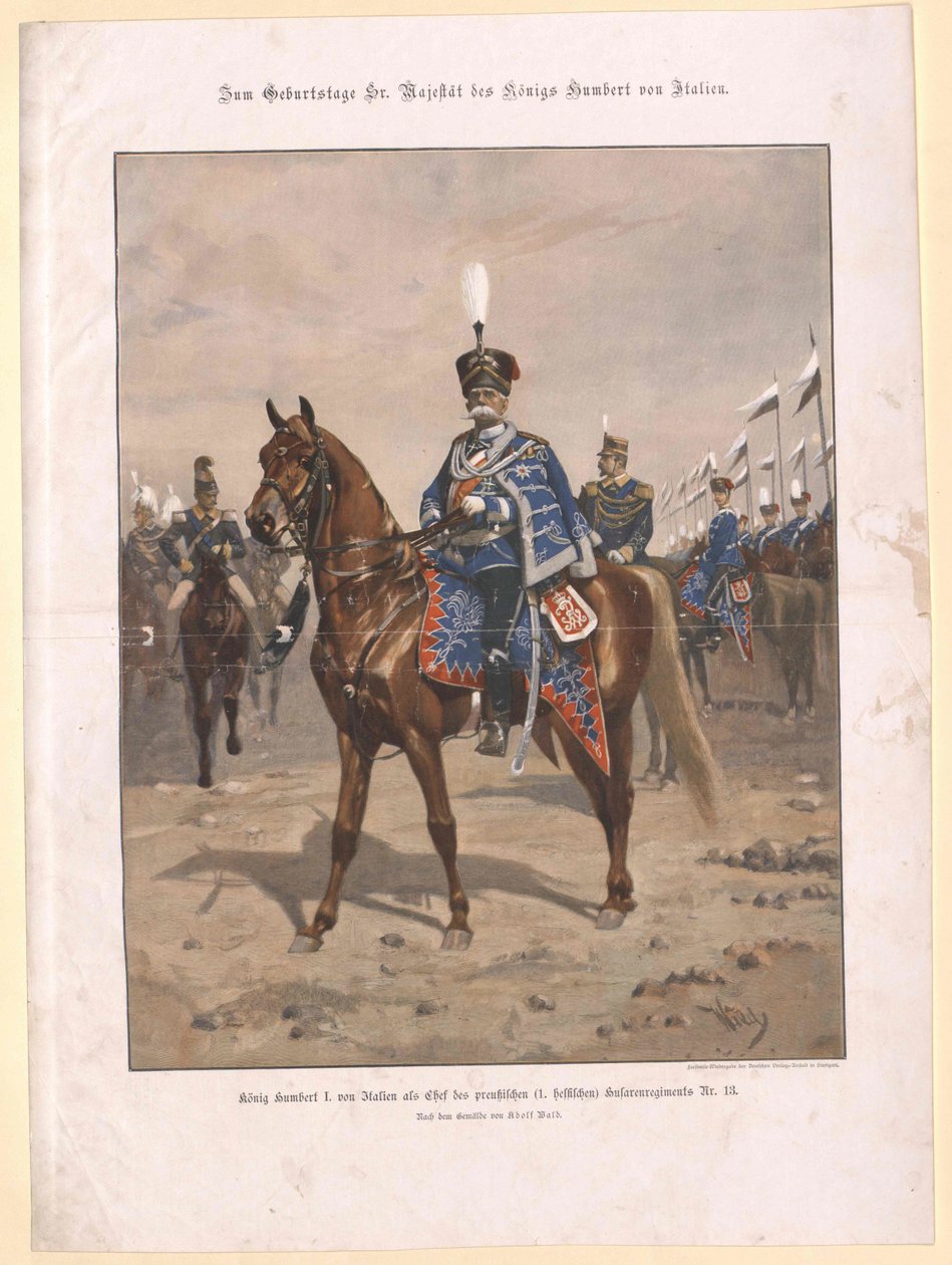 König von Italien Humbert I von Artist Unknown