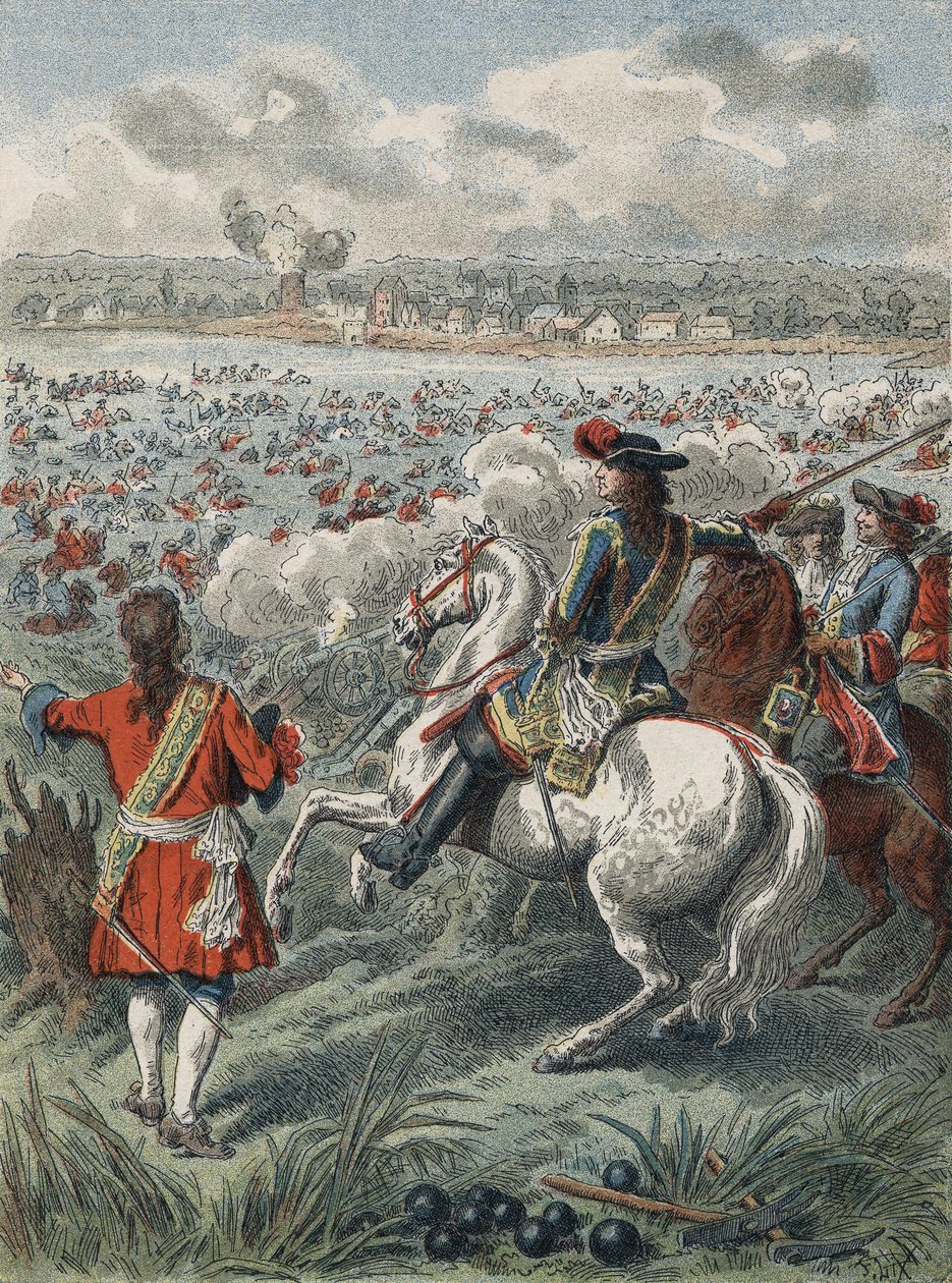 Ludwig XIV. in Holland - Überquerung des Rheins von Artist Unknown