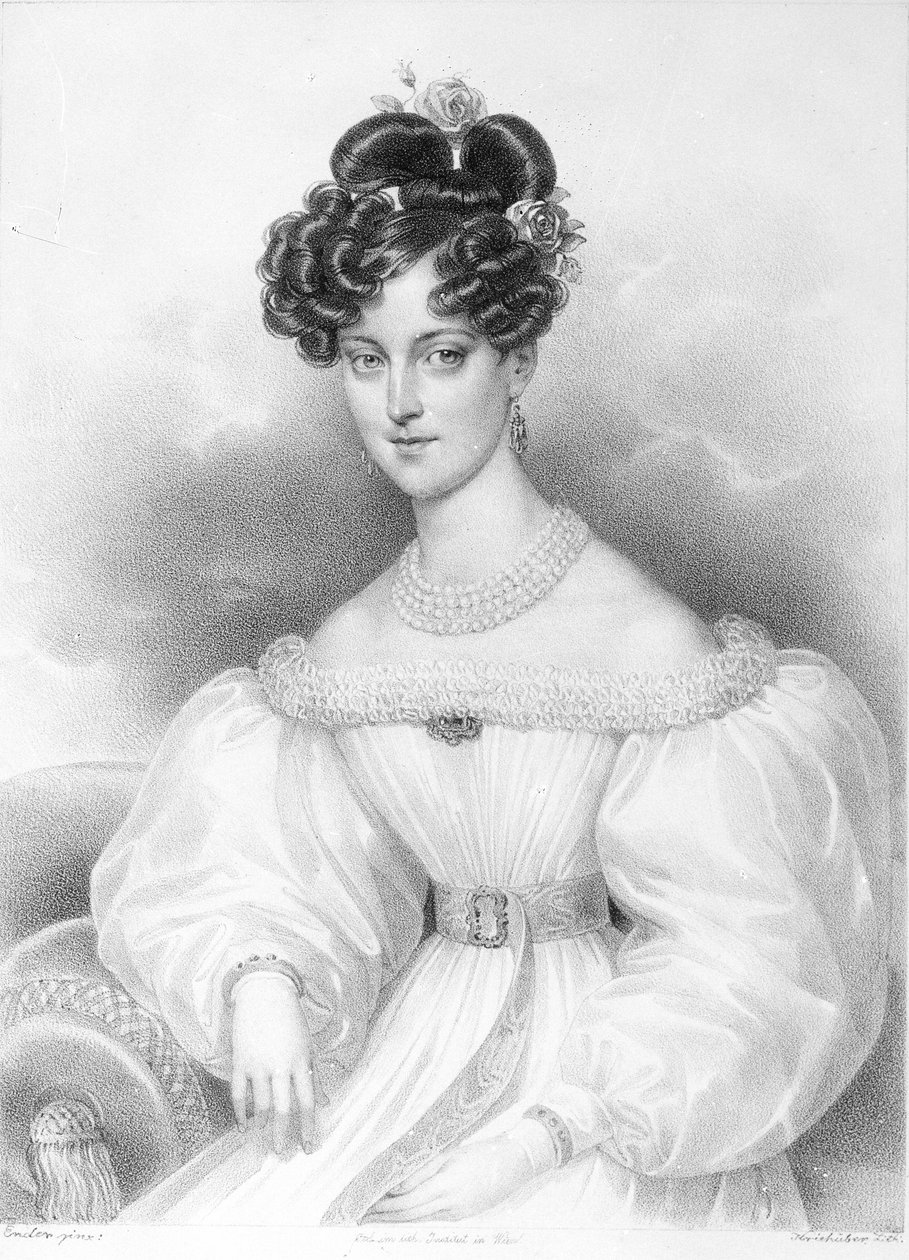 Marie Charlotte Baronin von Kerpen (+1841) von Artist Unknown