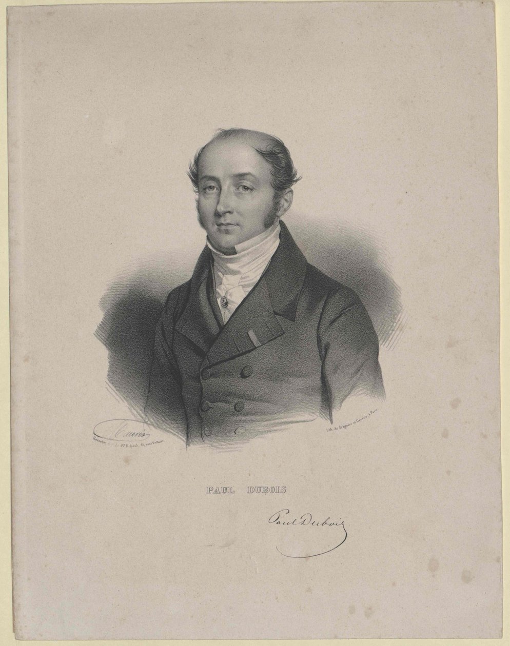 Paul Baron Dubois (Druck) von Artist Unknown