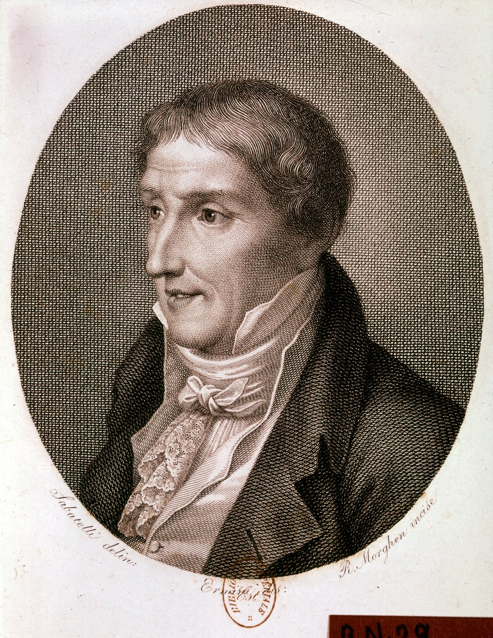 Porträt von Alessandro Volta (Gravur) von Artist Unknown