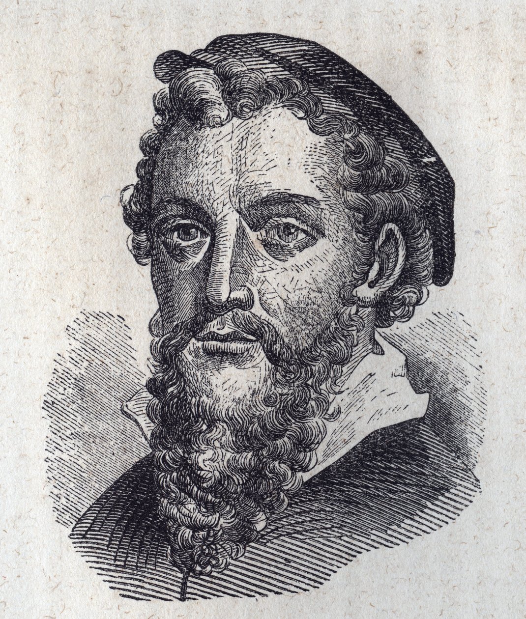 Porträt von Antonio Allegri - Correggio (Stich) von Artist Unknown