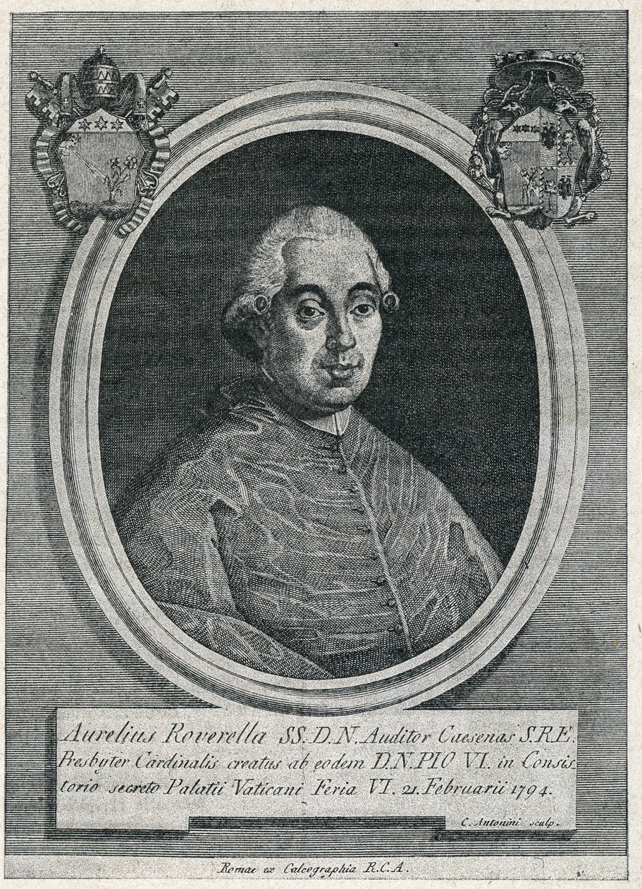 Porträt von Aurelio Roverella, italienischer Kardinal des 18. Jahrhunderts von Artist Unknown