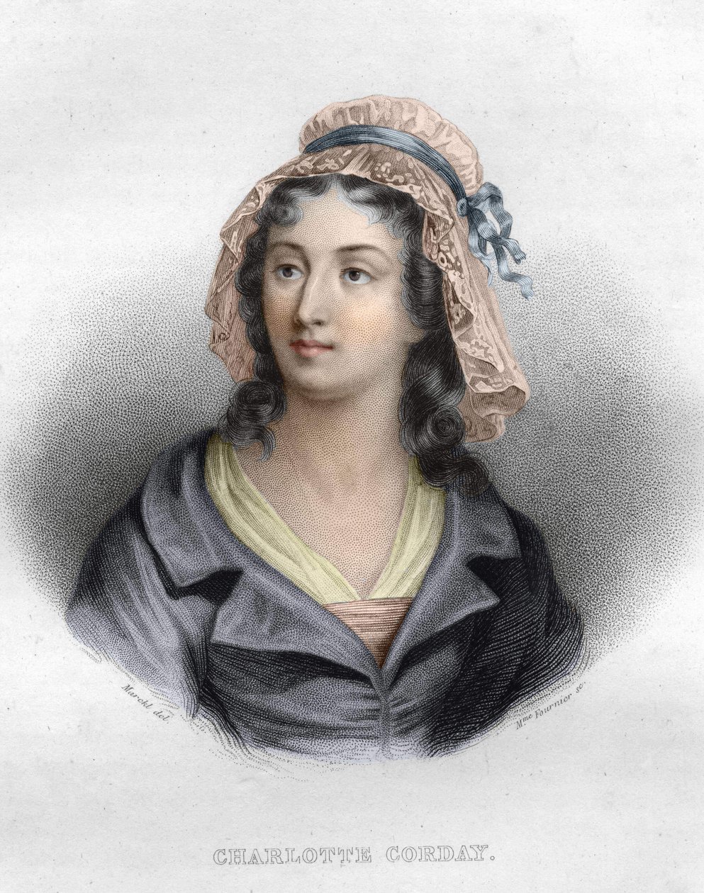 Porträt von Charlotte Corday von Artist Unknown