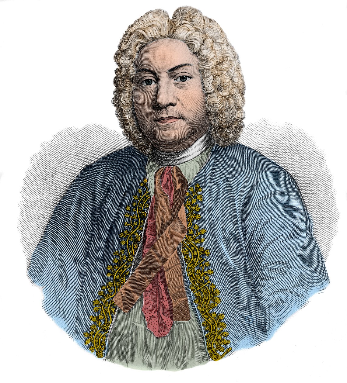 Porträt von FRANCOIS COUPERIN, englischer Komponist und Organist von Artist Unknown
