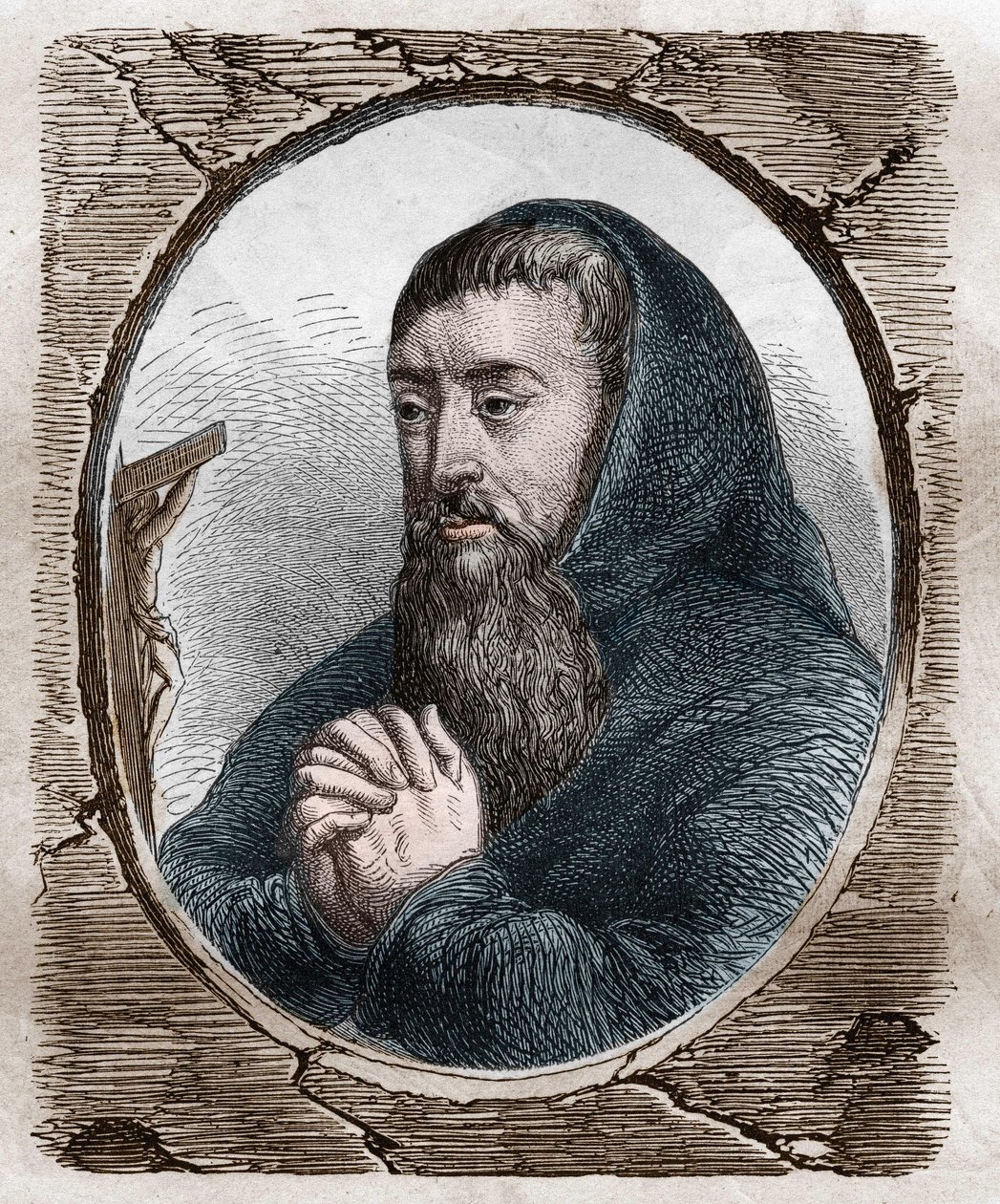 Porträt von Francois Joseph Le Clerc du Tremblay, Marquis de Maffliers, genannt Père Joseph, Kapuziner und französischer Staatsmann (1577-1638) von Artist Unknown