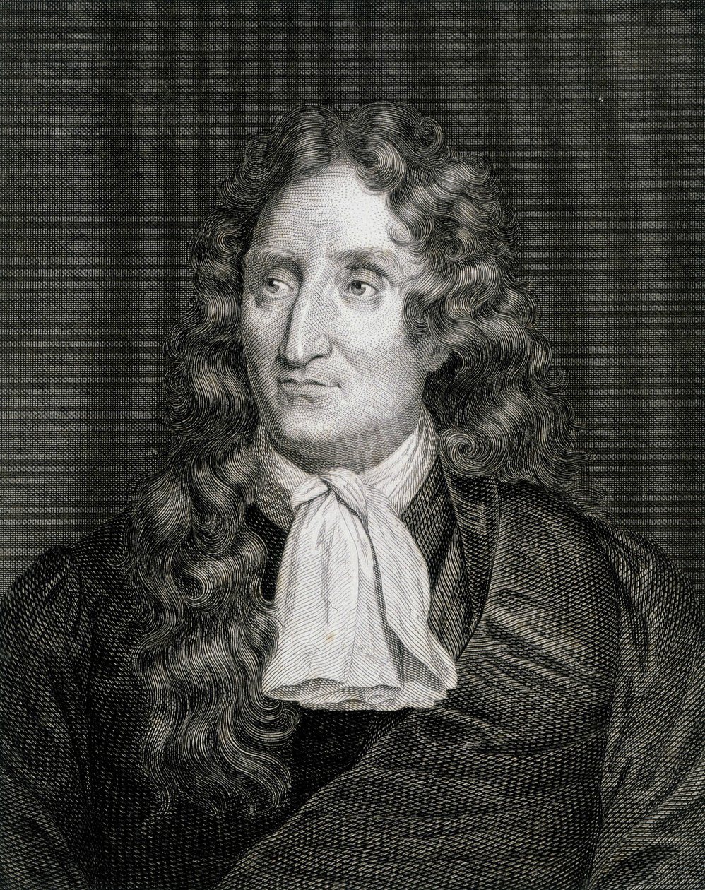 Porträt von Jean de La Fontaine (Gravur) von Artist Unknown