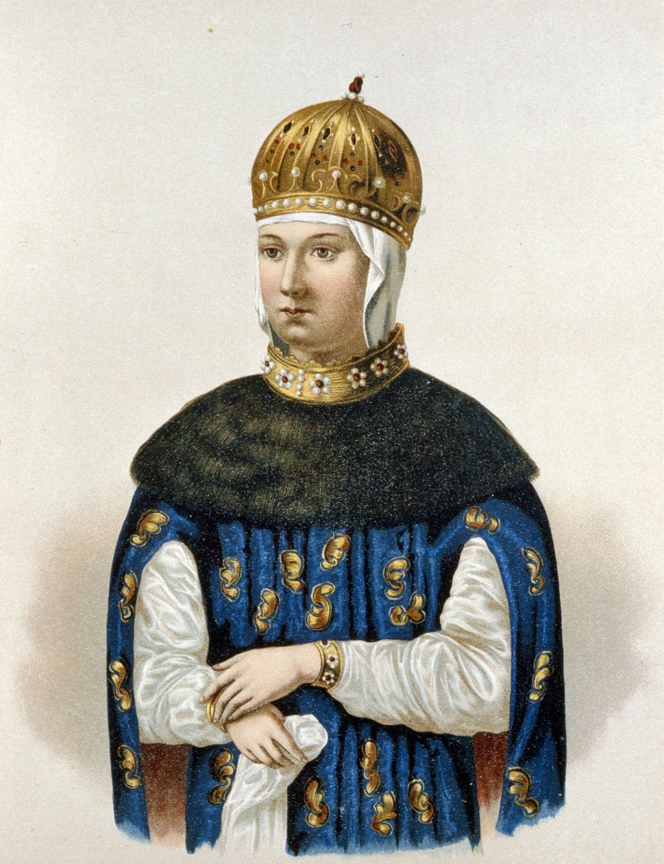 Porträt von Maria Ilyinichna Miloslavskaia (1625-1669) von Artist Unknown