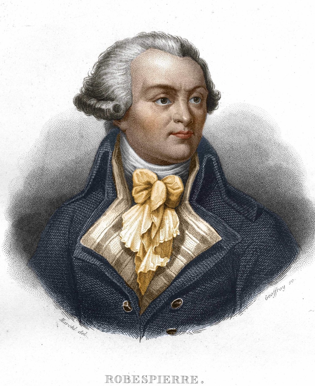 Porträt von Maximilian Marie Isidore Robespierre (1758-1794), französischer Politiker von Artist Unknown