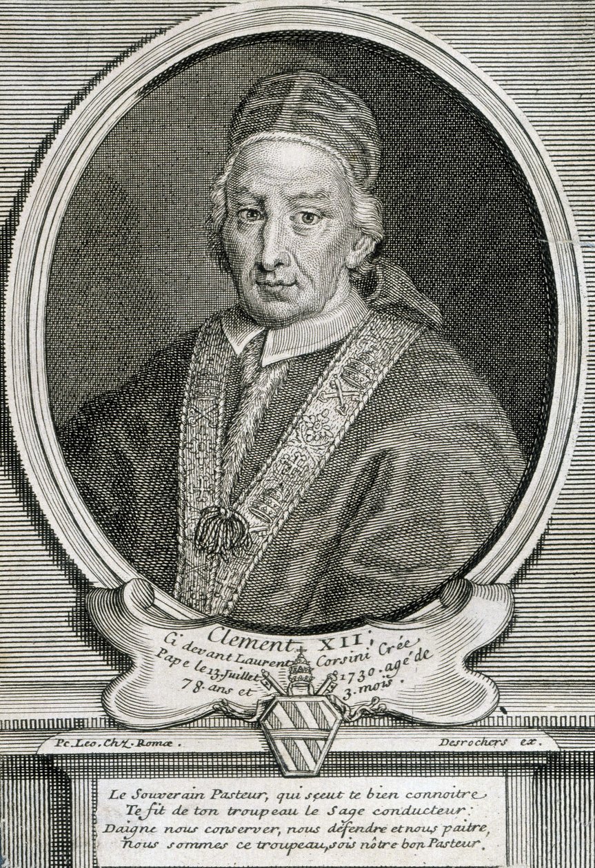 Porträt von Papst Clemens XII., 244. Papst von Artist Unknown