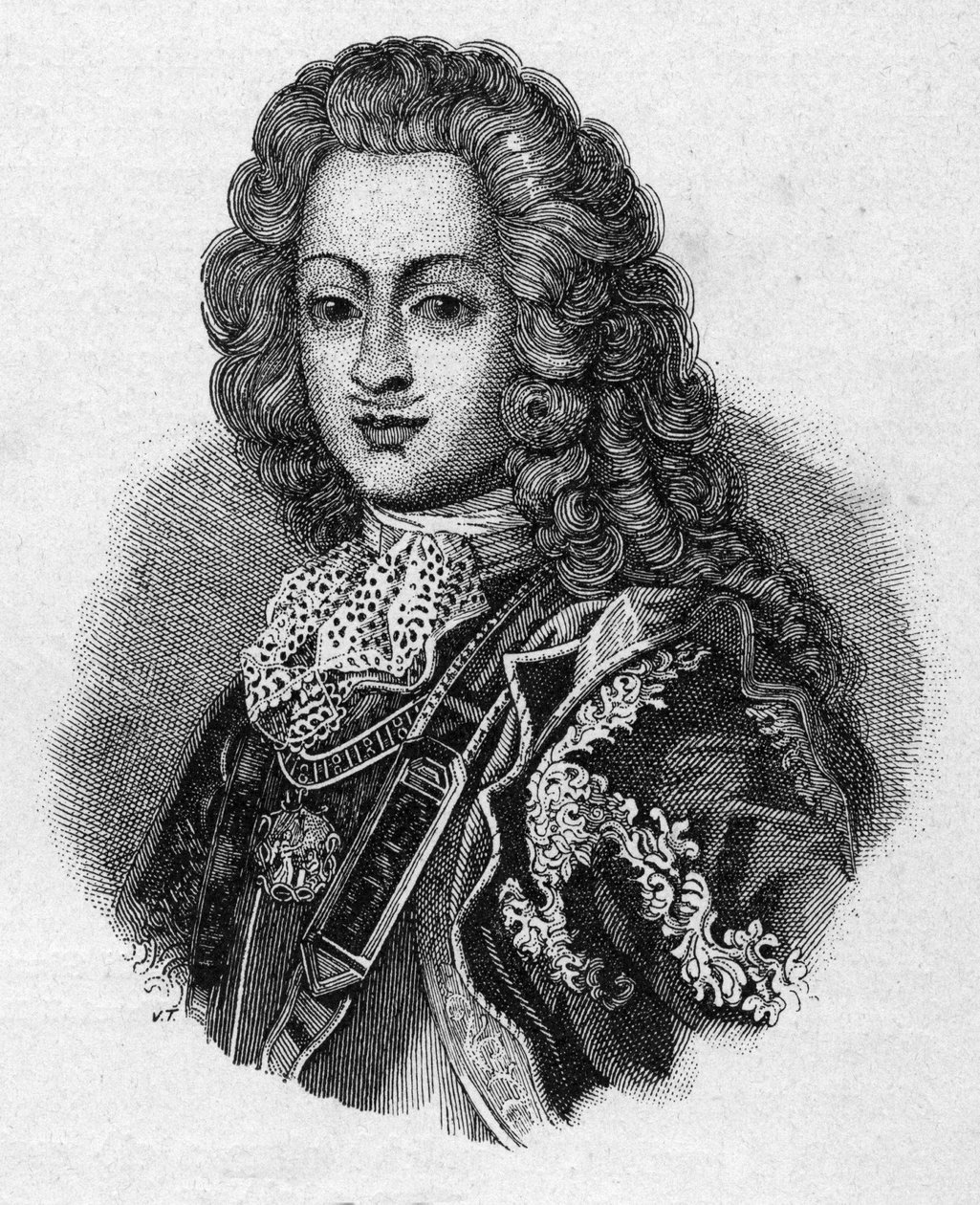 Porträt von Vittorio Amedeo II., Herzog von Savoyen, König von Sizilien, dann König von Sardinien von Artist Unknown