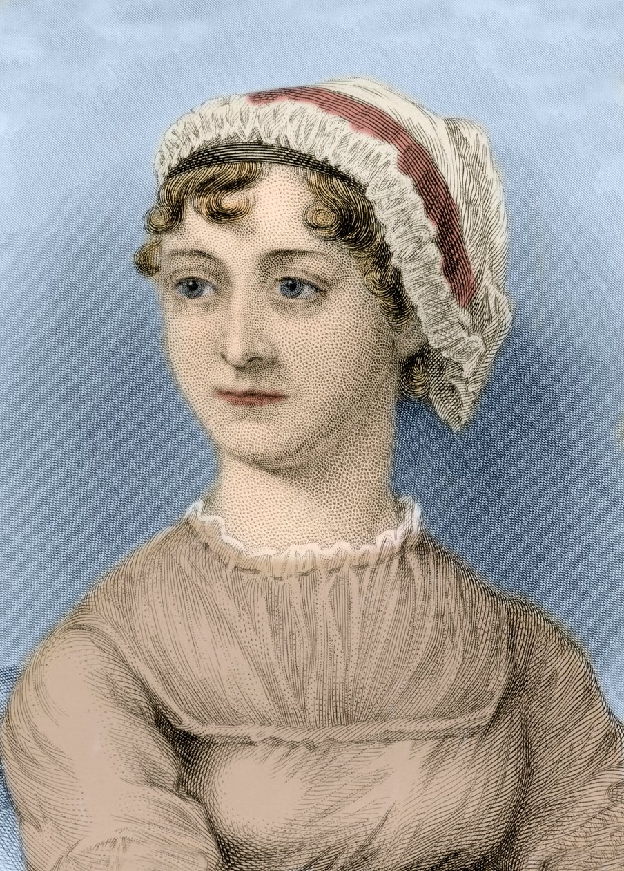 Porträt der englischen Schriftstellerin Jane Austen von Artist Unknown