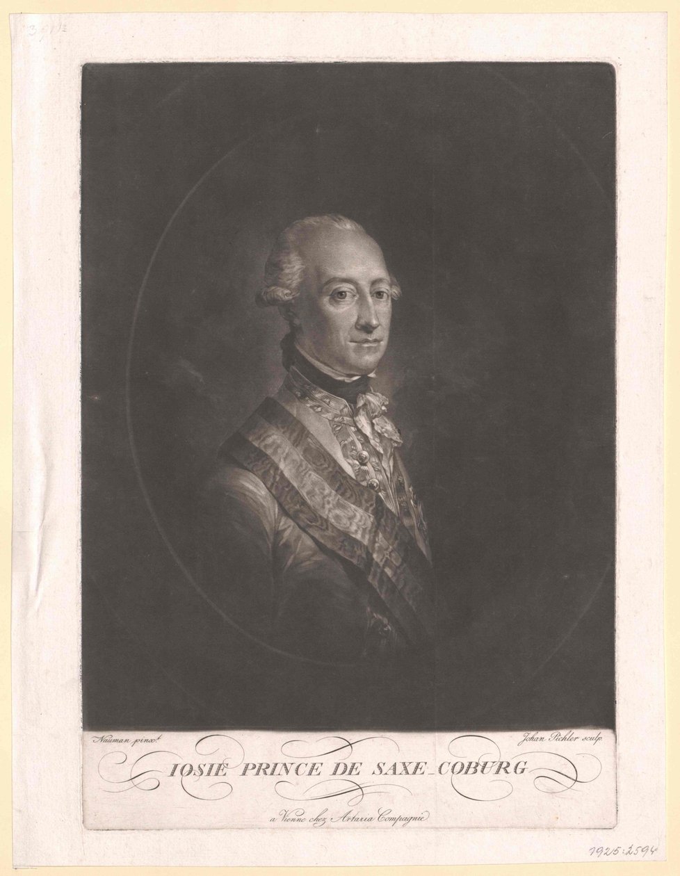 Prinz von Sachsen-Coburg-Saalfeld Friedrich Josias von Artist Unknown