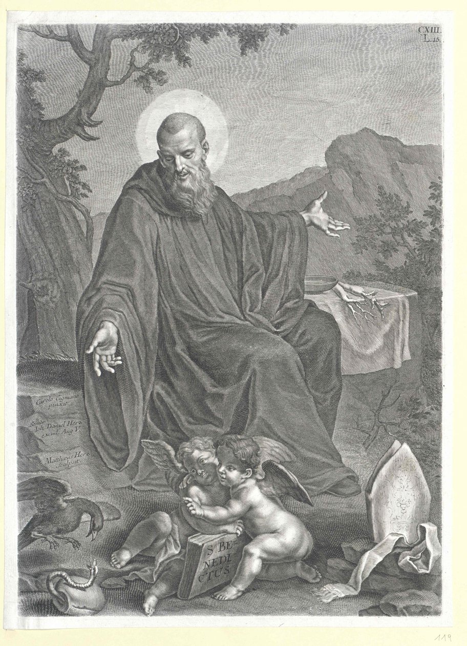 Heiliger Benedikt von Nursia von Artist Unknown