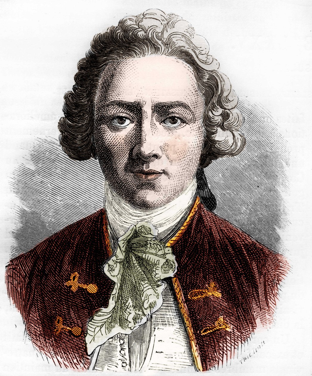 Sebastien-Roch Nicolas de Chamfort, französischer Moralist (Gravur) von Artist Unknown