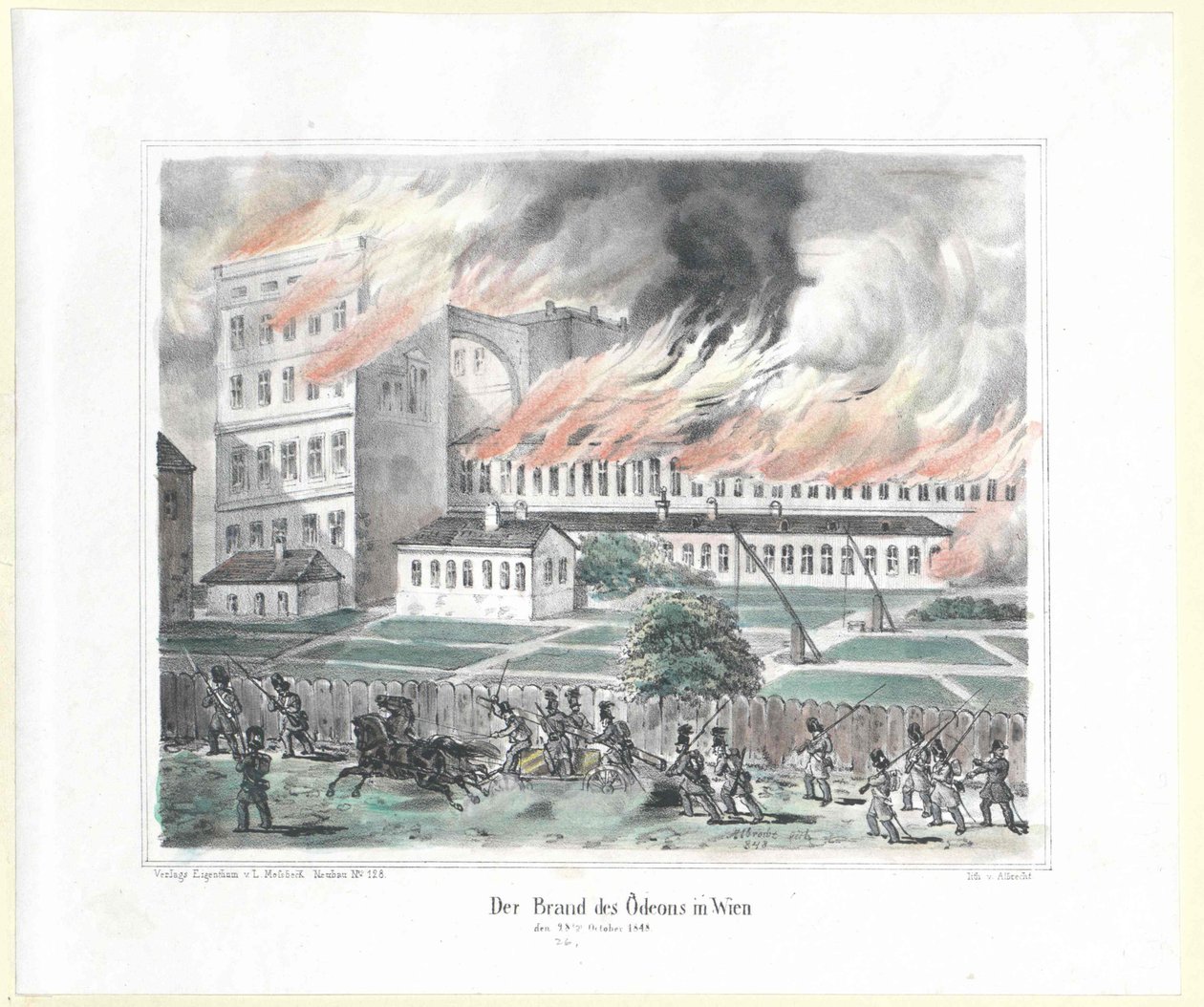 Der Brandstifter des Odeons in Wien am 28. Oktober 1848 von Artist Unknown
