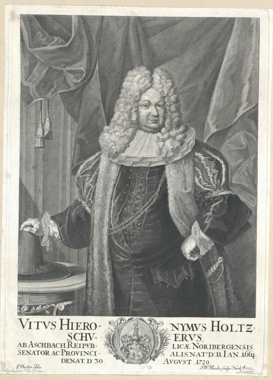 Vitus Jerome Holzschuher von Aspach von Artist Unknown