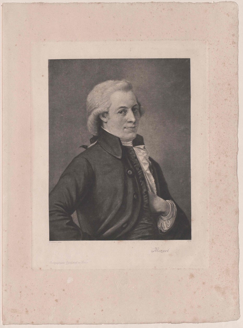Wolfgang Amadeus Mozart von Artist Unknown
