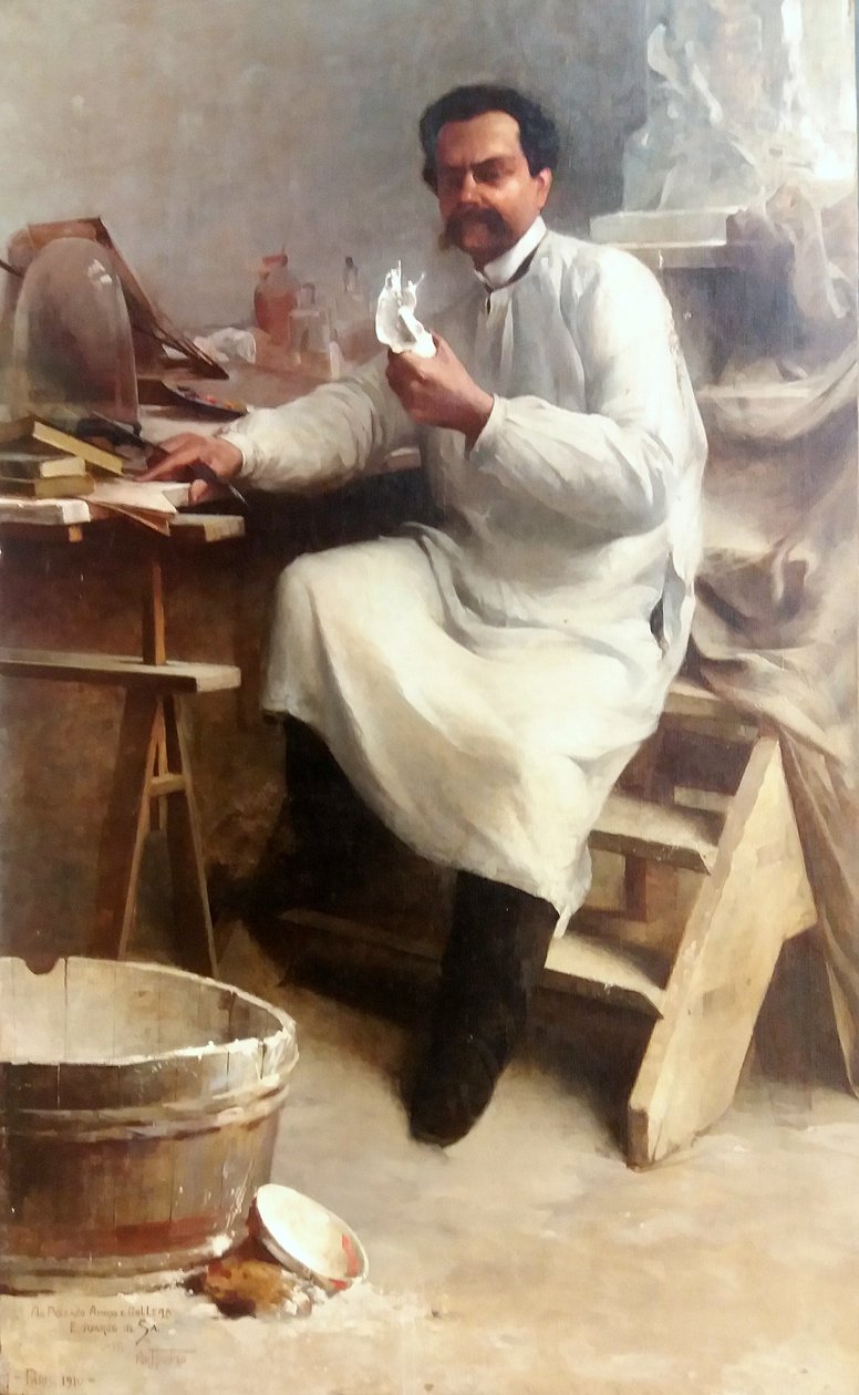 Porträt des Malers und Bildhauers Eduardo de Sá von Artur Timoteo da Costa