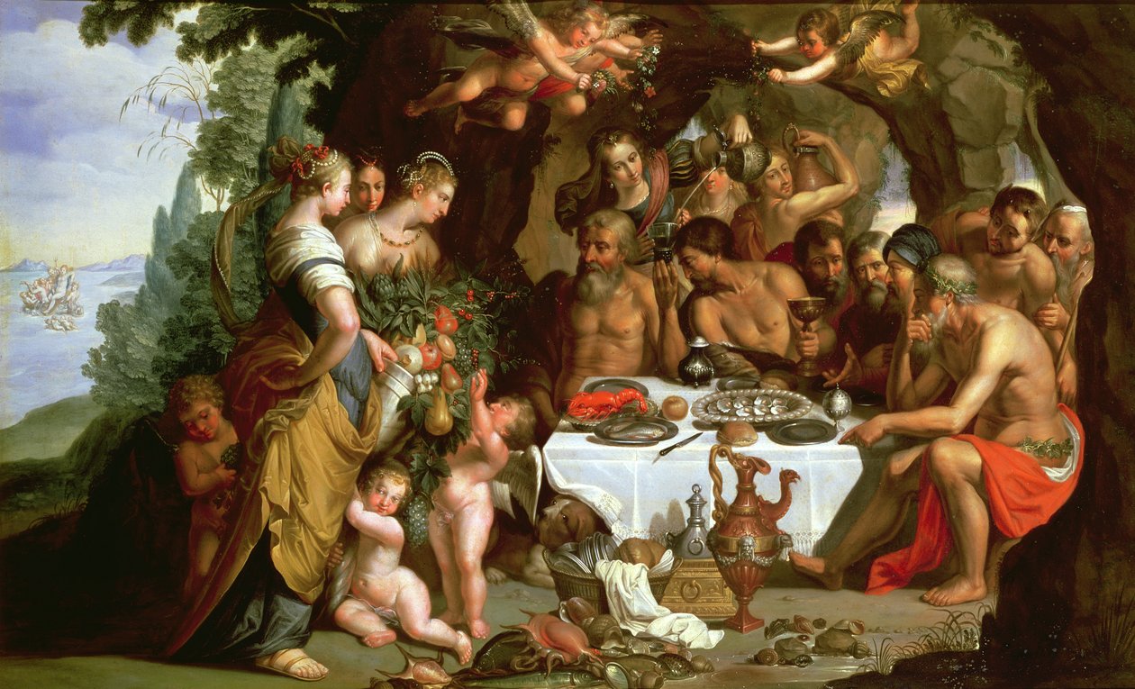 Das Fest des Achelous, 1625-29 von Artus Wollfort