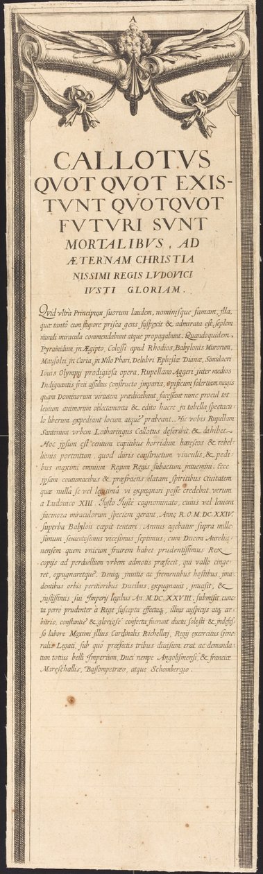 Die Belagerung von La Rochelle [Tafel 8 von 16; Set umfasst 1952.8.97-112] von Assistant of Jacques Callot