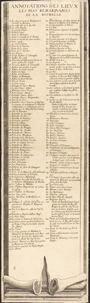 Die Belagerung von La Rochelle [Tafel 9 von 16; Set umfasst 1952.8.97-112] von Assistant of Jacques Callot