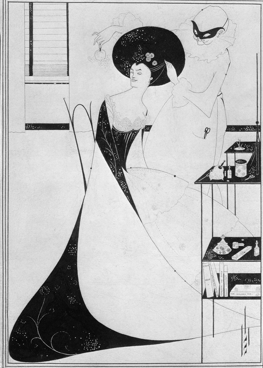 Die Toilette der Salome, Illustration für die englische Ausgabe von Oscar Wildes Stück 