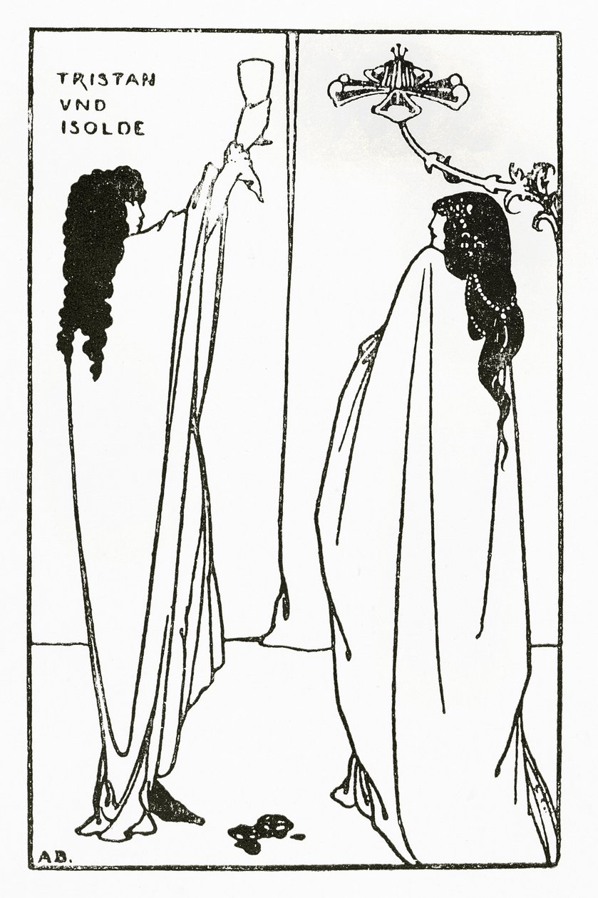 Eine Wiederholung von Tristan und Isolde, Illustration aus 