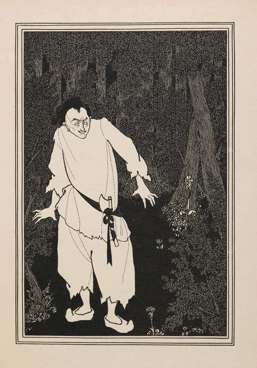 Ali Baba im Wald, aus einem Buch mit fünfzig Zeichnungen von Aubrey Beardsley