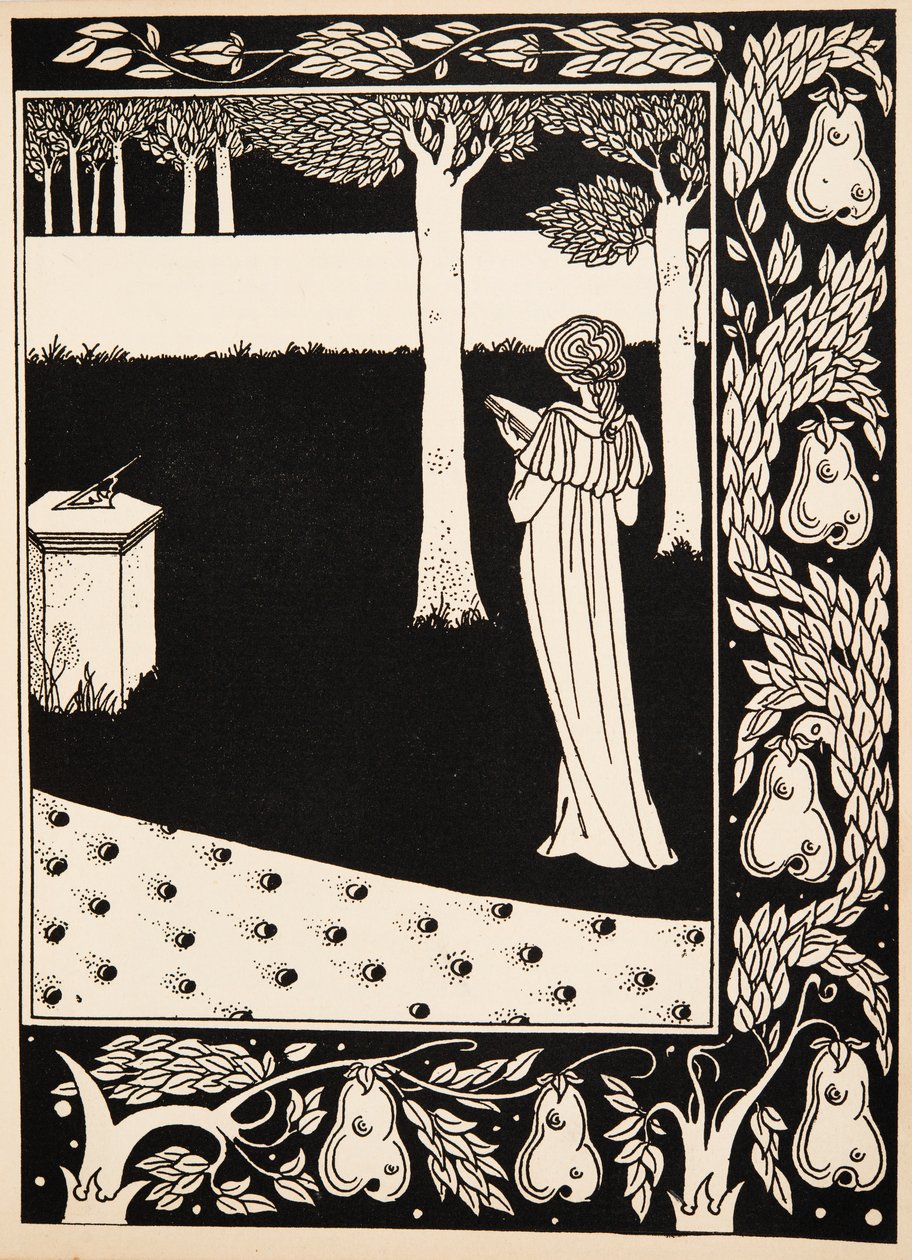 La Beale Isoud in Joyous Gard von Aubrey Beardsley