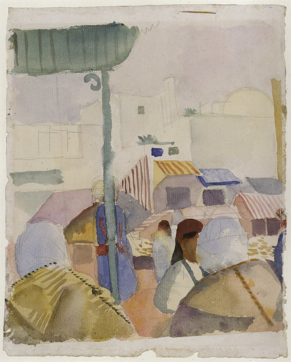 Markt in Tunis II von August Macke